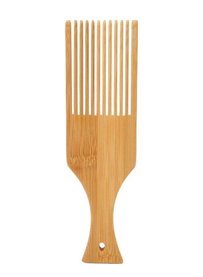 Kodrily 1PCS Hair Picks for Women Men Curly, DIY Beard Pick, Bamboo Wood Wide Tooth Comb, Portable Curly, 5.9 x 2.4 x 0.24in Beard Comb for Hair Beard Pick Styling - Image 1